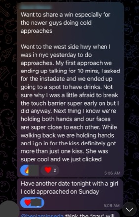 Cold approach becomes an instant date, kiss, and a second date lined up